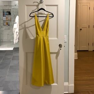 BHLDN Chartreuse Gown